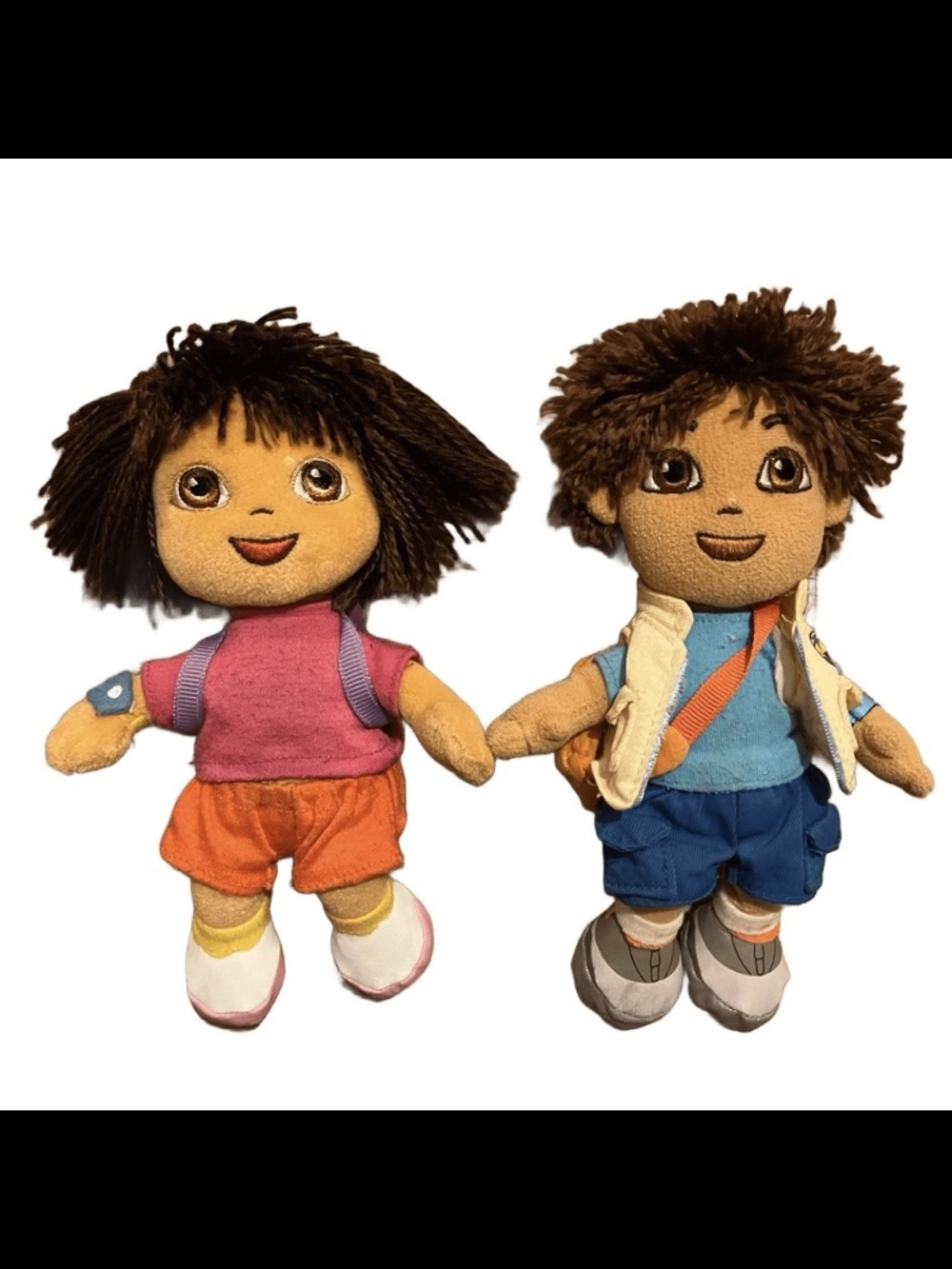 Dora & Diego Dolls Lot of 2 Dora The Explorer Plush Diego Plush
